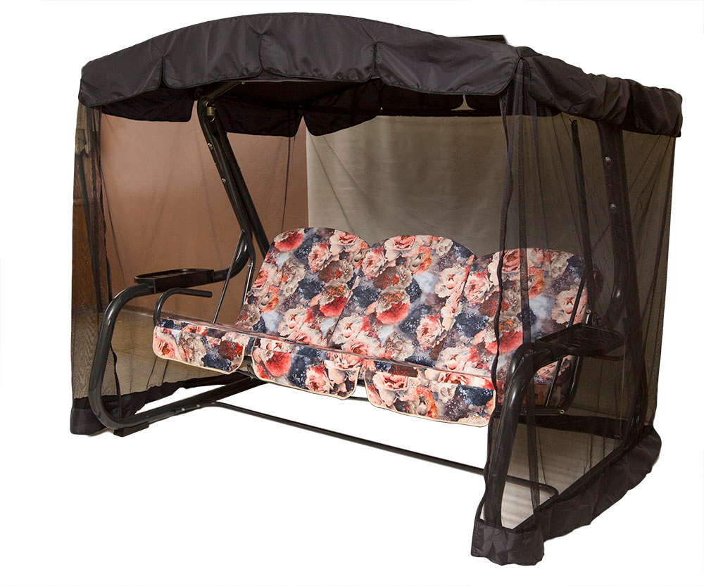 Качели садовые 3-х местные Мастак Премиум меб.ткань арт.С589