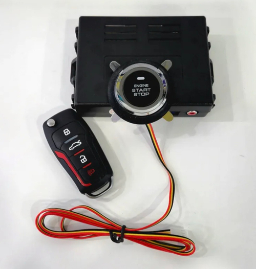 Т3 + Слот для выкидного ключа / Кнопка START-STOP (с выкидным ключом) Engine c бесключевым доступом и функцией автозапуска двигателя (0.575кг, 17х14х5см)