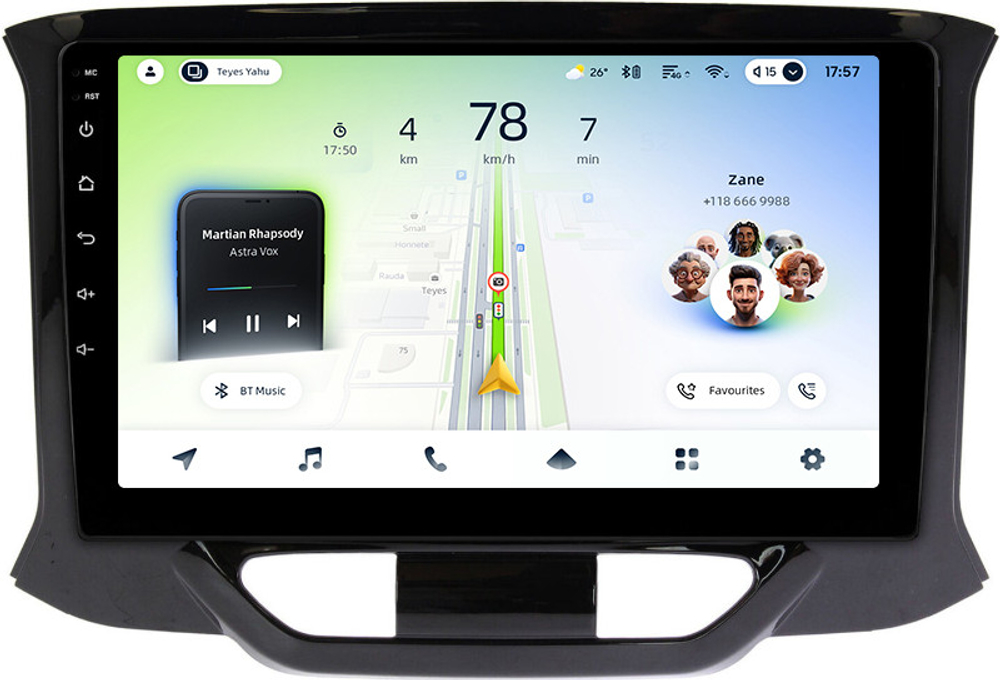 Магнитола для Lada Xray 2015-2022, Xray Cross - Teyes CC4L монитор 9" IPS на Android 14, Snapdragon 662, CarPlay, 4G SIM-слот