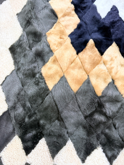 Покрывало меховое ковер из шкуры овчины