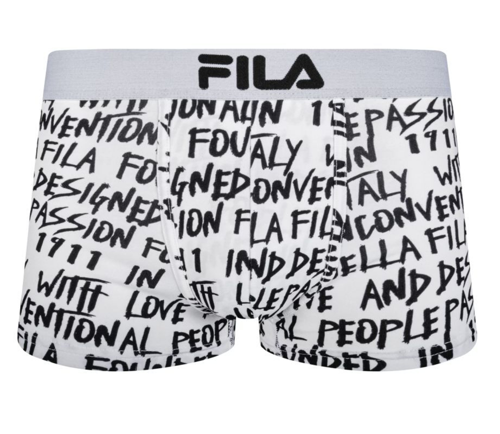 Мужские спортивные боксеры Fila Boxer Elastic Logo 1P - белый