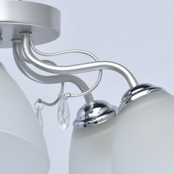 Люстра MW-Light Нежность Для низких потолков. Гостиная, зал, стальня