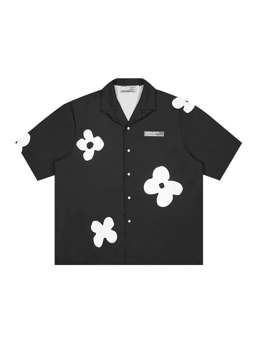 Рубашка HARSHandCRUEL "Minimalistic Flowers" Short-Sleeved Shirt