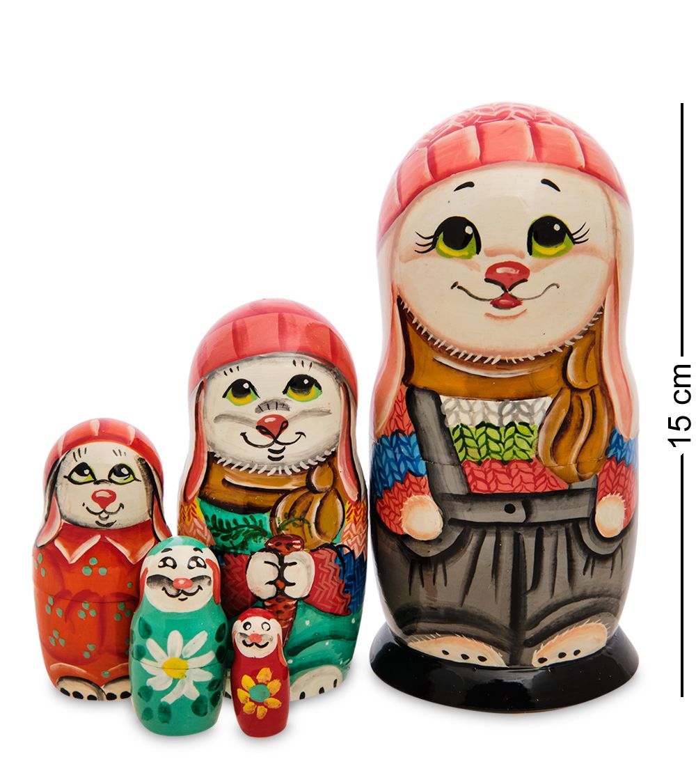 Народные промыслы МР-24/ 93-A Матрешка 5м «Зайка»