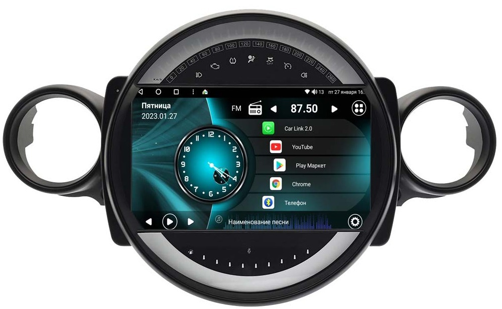 Магнитола для Mini Cooper 2007 - 2015 - Vaycar VA07-1707 на Android 13, 8-ядер, 2Гб-32Гб, 4G SIM-слот