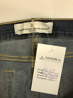 Джинсы Golden Goose удобные, визуально 40/42 размер