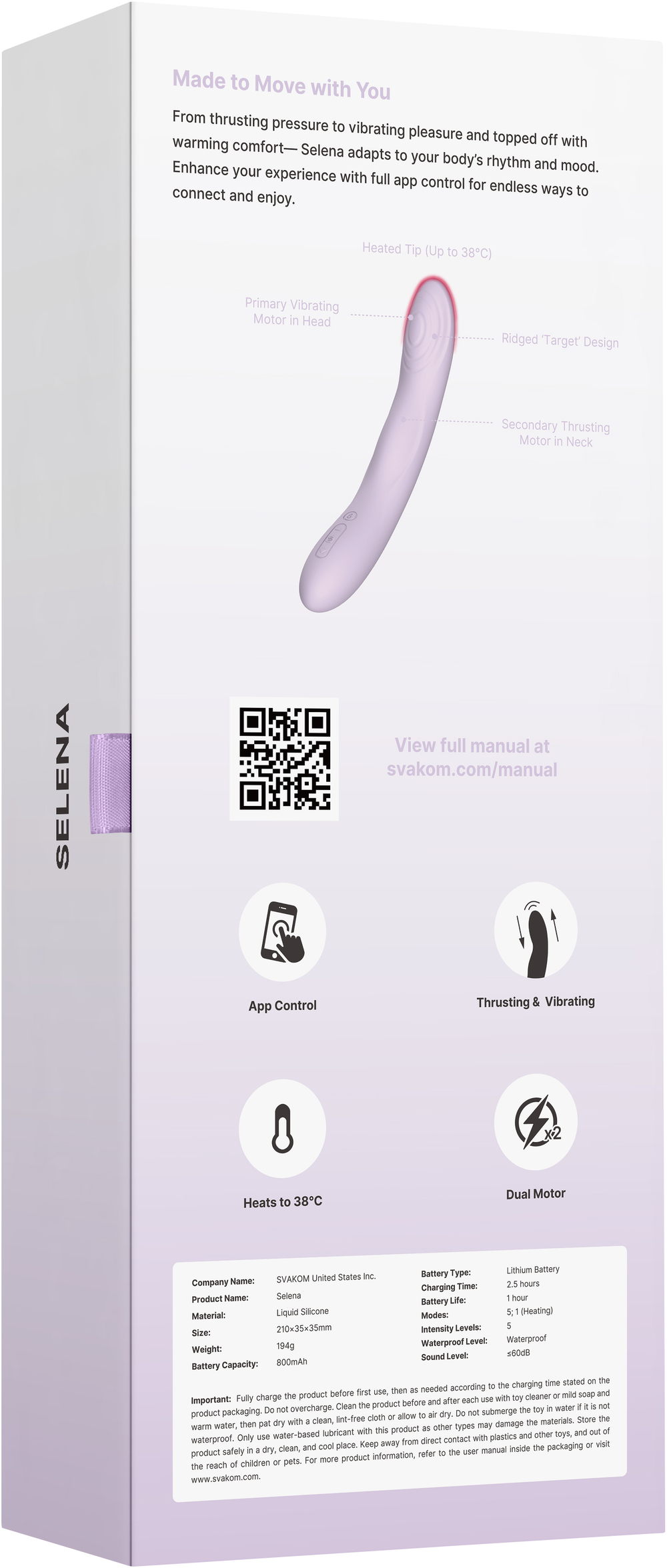 Svakom Selena - Вибратор-пульсатор