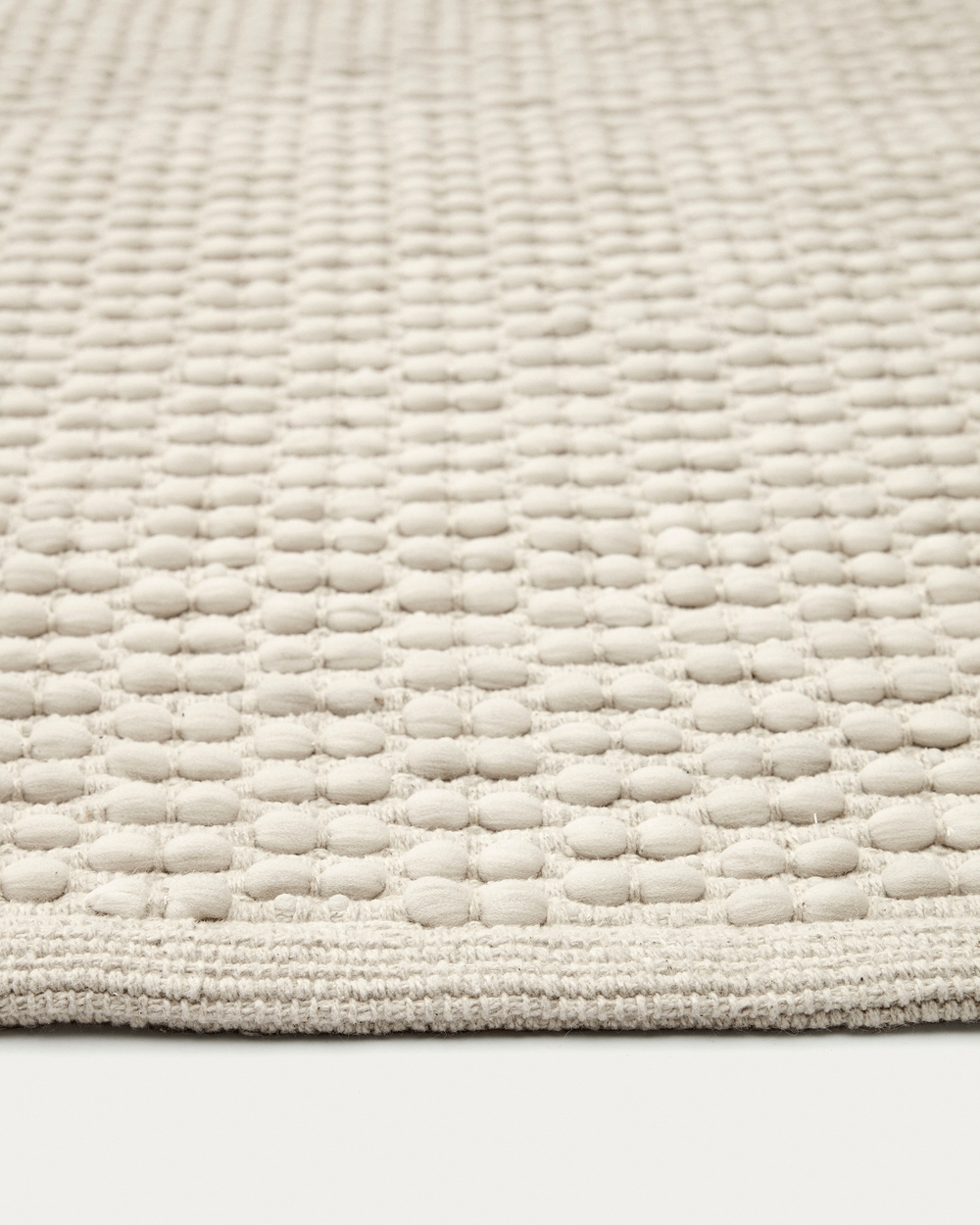 Mascarell Ковер из хлопка и полипропилена белого цвета 200 x 300 см