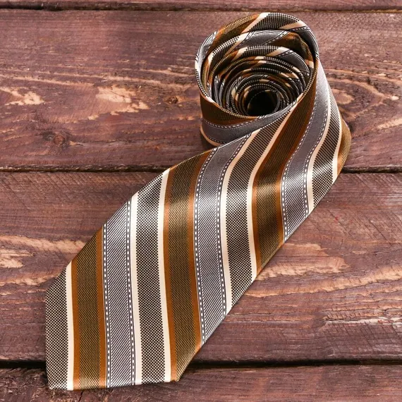 Галстук в подарочном мешочке + открытка &quot;С 23 февраля&quot;