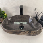 Раковина из речного камня RS-64994 54*34*15 0862