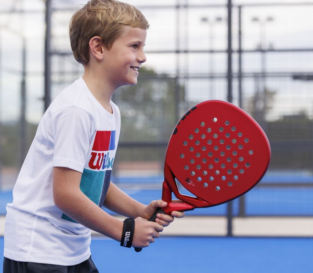 Ракетка для падел тенниса Wilson Bela Junior V2 Padel - red/black