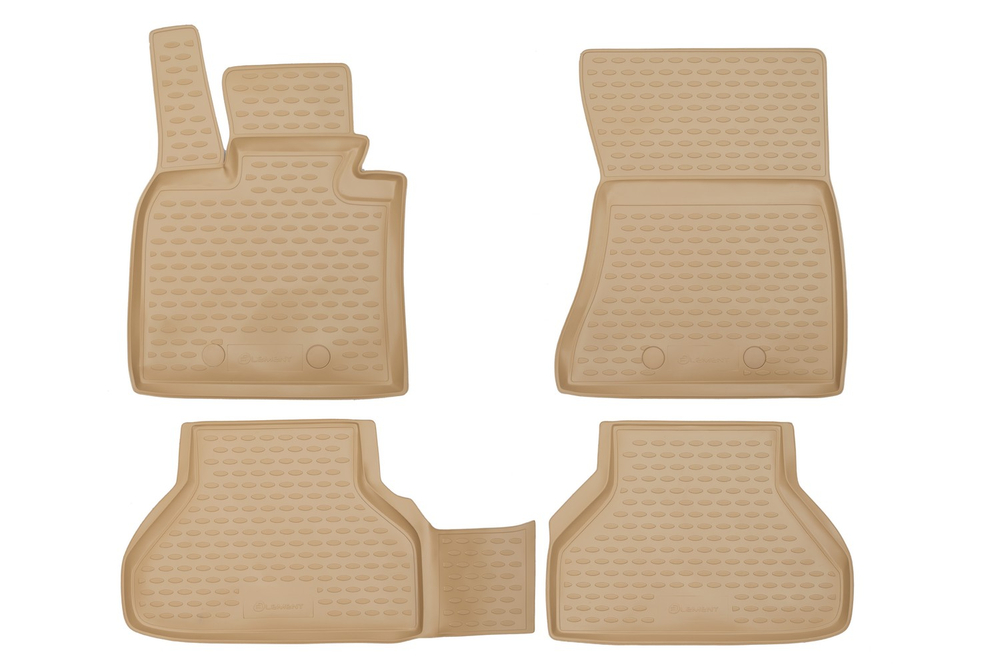 Коврики в салон для BMW X6 2009-, 4 шт. (полиуретан, бежевые) NLC.05.18.212K