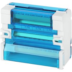 Шины на DIN-рейку ЭРА NO-224-16 в корпусе кросс-модуль ШНК 4х11 3L+PEN