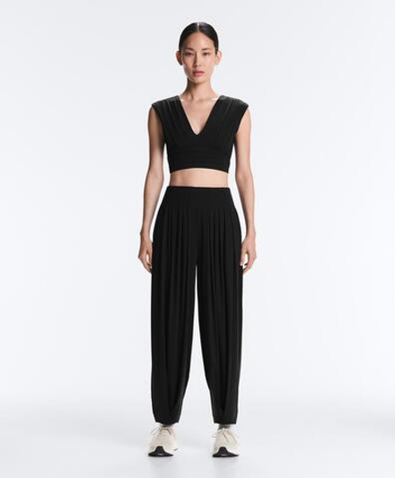 Oysho Длинные брюки-блумеры Light Touch, черный