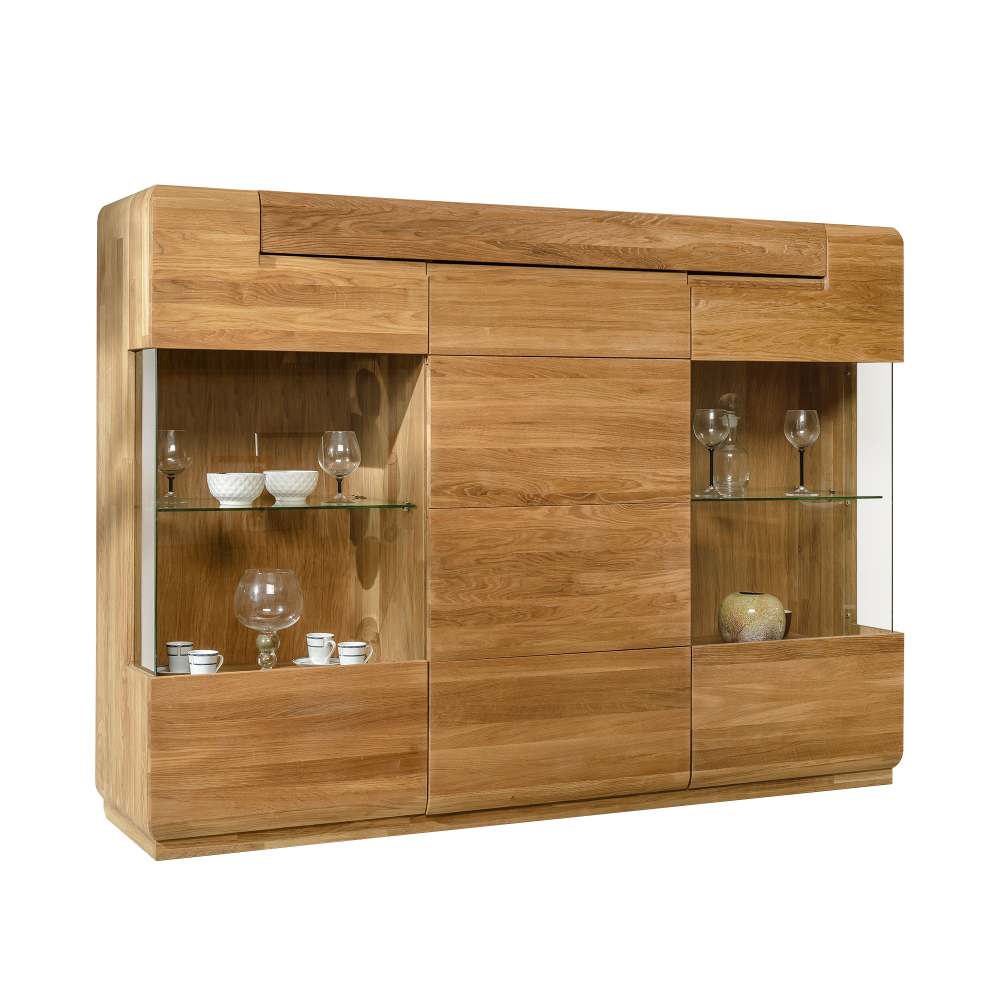 ФАИНА Шкаф с витриной (вар.3)