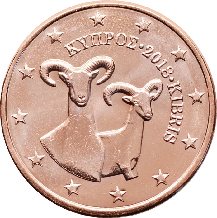 5 евроцентов 2018 Кипр (5 euro cent)