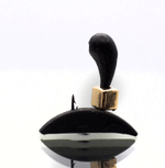 Мормышка "Уралка", Латунь, кубик Серебро/Золото, шарик Металл/Желтый (0.7гр, 20шт/уп)