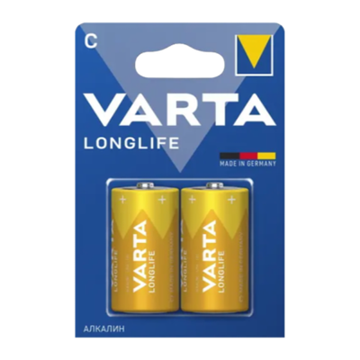 Батарейка Varta Longlife C/LR14 , ( 2 ) шт. в блистере, 04114101412