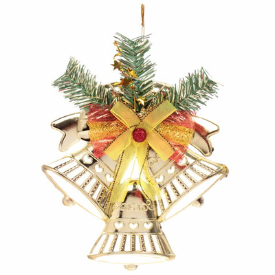 Украшение новогоднее «Звонкое трио» 17,5*20 см, Золото