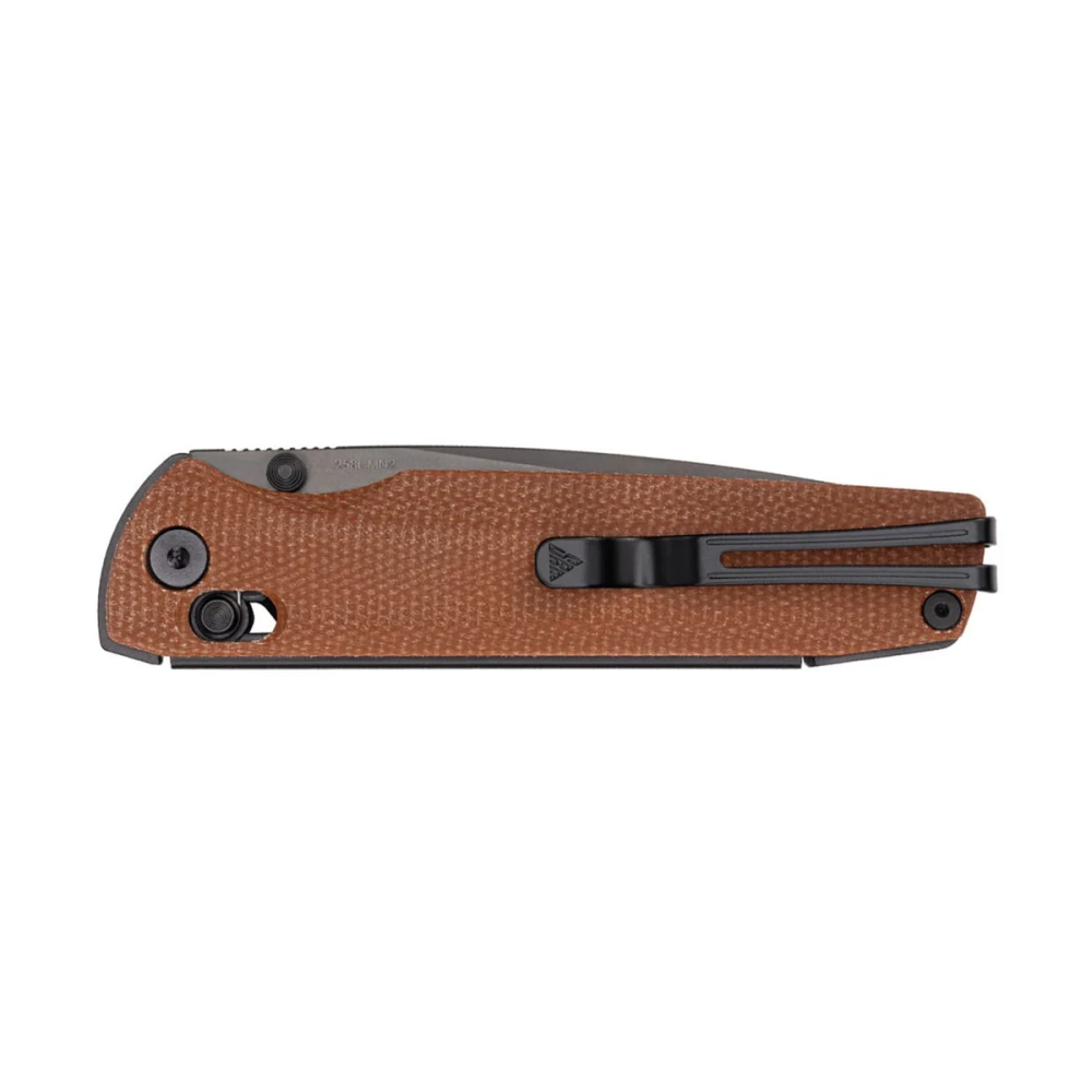 Нож складной SRM 258L-MN2 Terrier Black (140Cr Laminated, Brown Micarta)