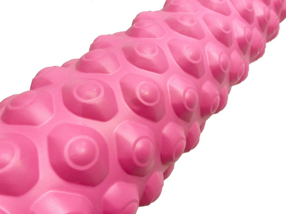 Ролик массажный для йоги Coneli Yoga Dote 45x14 см розовый