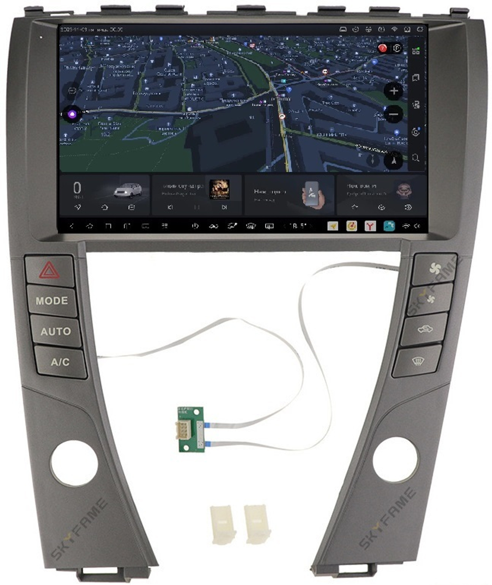 Магнитола для Lexus ES350 2006-2012 XV40 - Carmedia SF-9118 (рамка 9") QLed+2K, Android 13, UIS7870 (DUDU7), CarPlay, SIM-слот