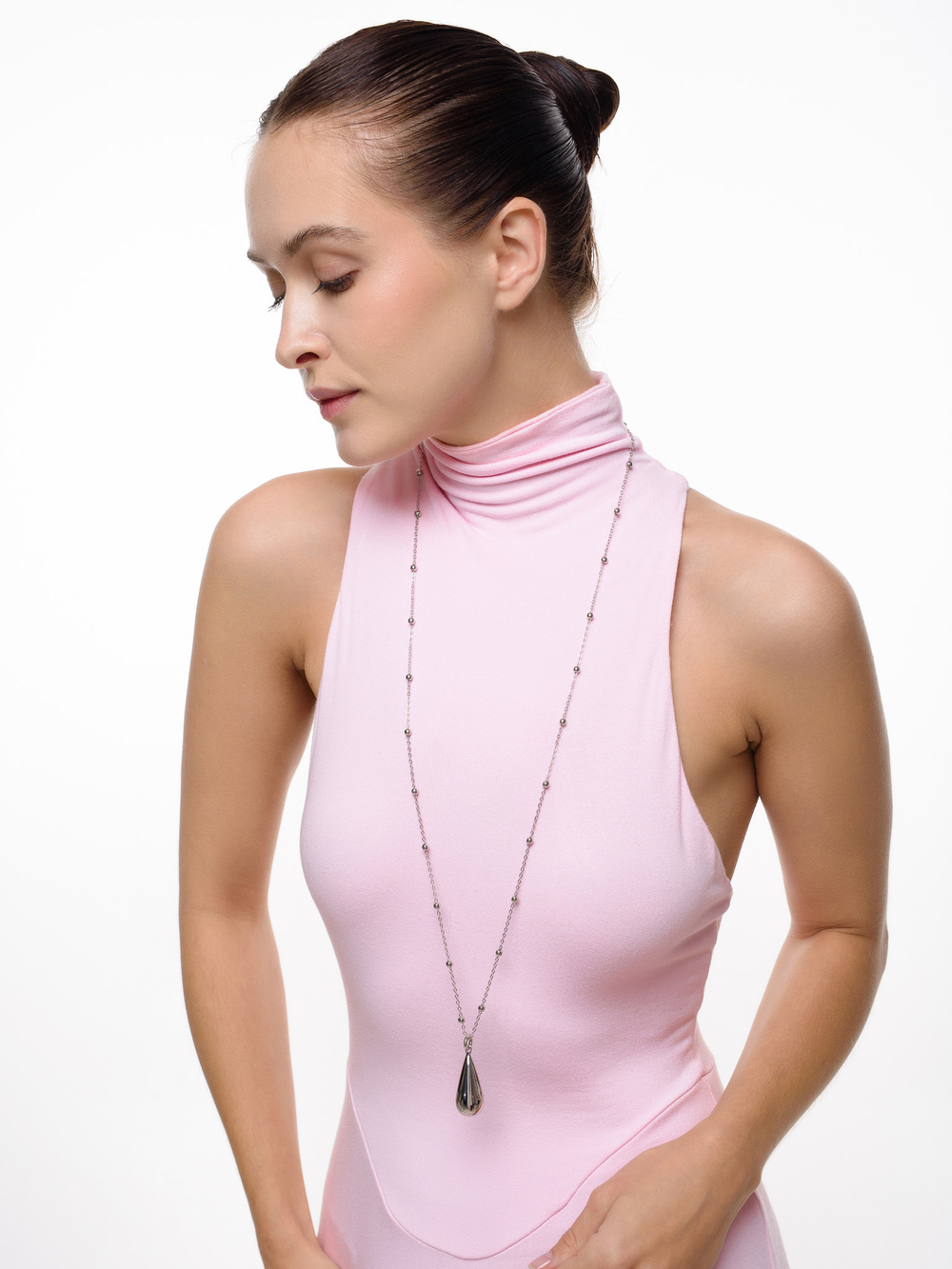 Цепь "Drop" Silver на цепи с шариками