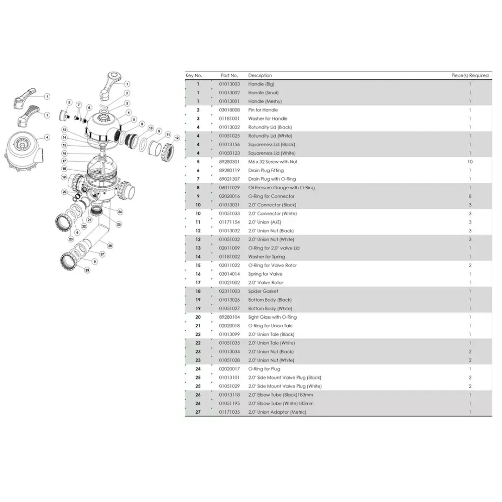 Фильтр песочный для бассейна S900 мотаный - 29.7 м³/ч, песок 470кг, d920мм, подкл. Ø63мм - AquaViva