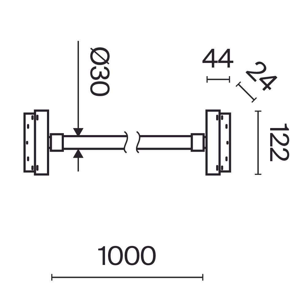 Трековый светильник Maytoni Technical TR101-2-20W3K-B