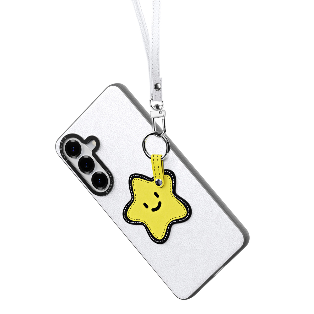 Чехол белого цвета (Star Edition) для Samsung Galaxy S26, серия Luvy Series Case (со съемным ремешком) от Dux Ducis