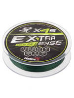 Шнур плетеный для рыбалки Helios Extrasense X4S PE Green 92m 1.2/18LB 0.20mm (HS-ES-X4S-1.2/18LB)