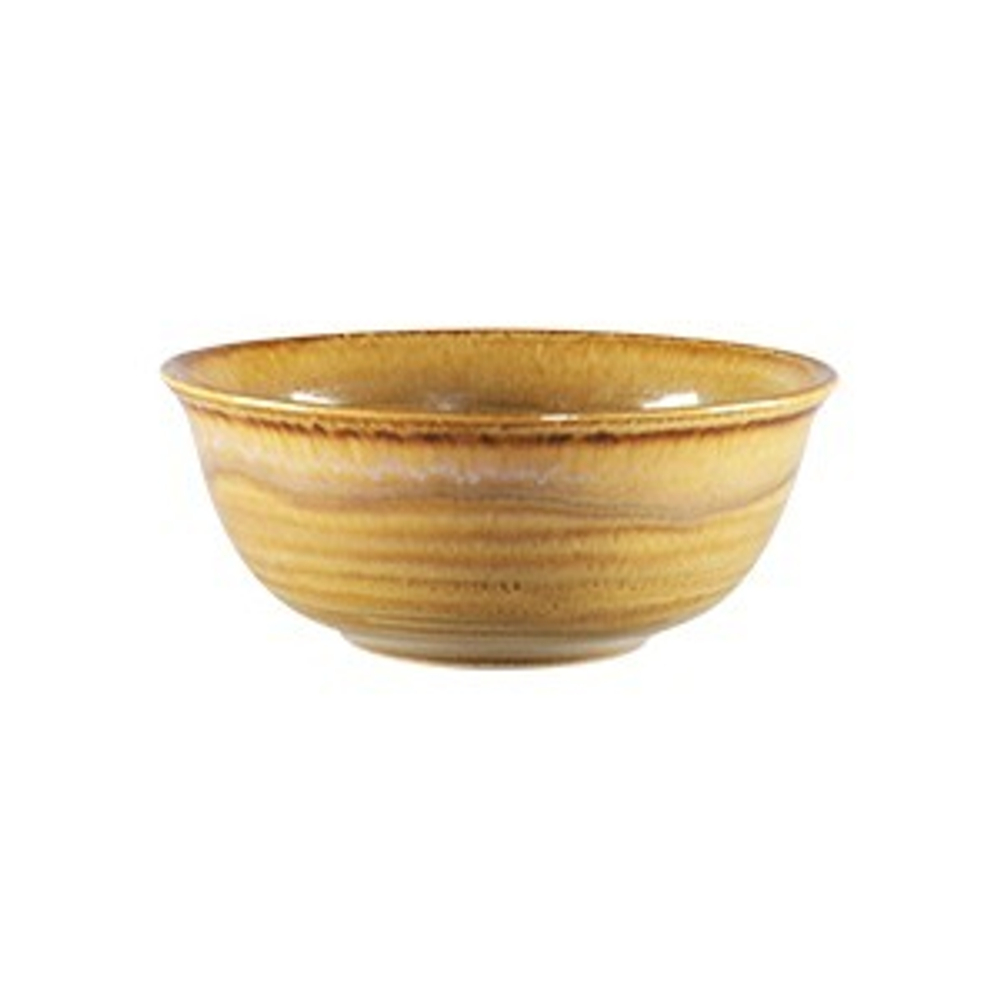 Салатник круглый 580 мл, d=16 см, фарфор, гранатово-бежевый, Rak Porcelain