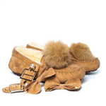 Мокасины Dakota Pom Pom New Chestnut