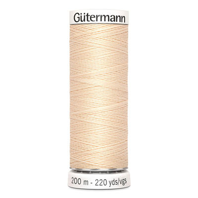 01 Нить Sew-All 100/200 м для всех материалов, 100% полиэстер Gutermann 748277 (005 кремовый)