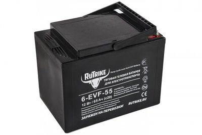 Тяговая аккумуляторная батарея RuTrike 6-EVF-55 (12V55A/H C3)
