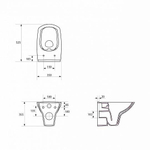 Унитаз подвесной CERSANIT CARINA Clean On DPL EO S-MZ-CARINA-COn-DL-w