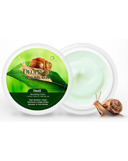 Deoproce Natural Skin Snail Nourishing Cream крем с улиточным муцином для лица и тела