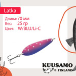 Блесна колебалка Kuusamo Latka 70/14 BLU/R-S
