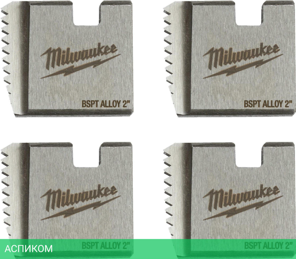 Плашка для резьбонарезного инструмента Milwaukee FPTD 2" BSPT Alloy (4932480232)