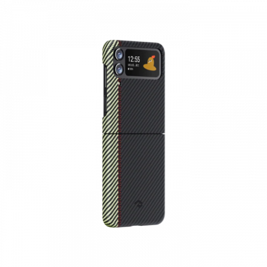 Чехол Pitaka Fusion Weaving MagEZ Case 3 для Samsung Galaxy Z Flip4, Overture, кевлар (арамид)