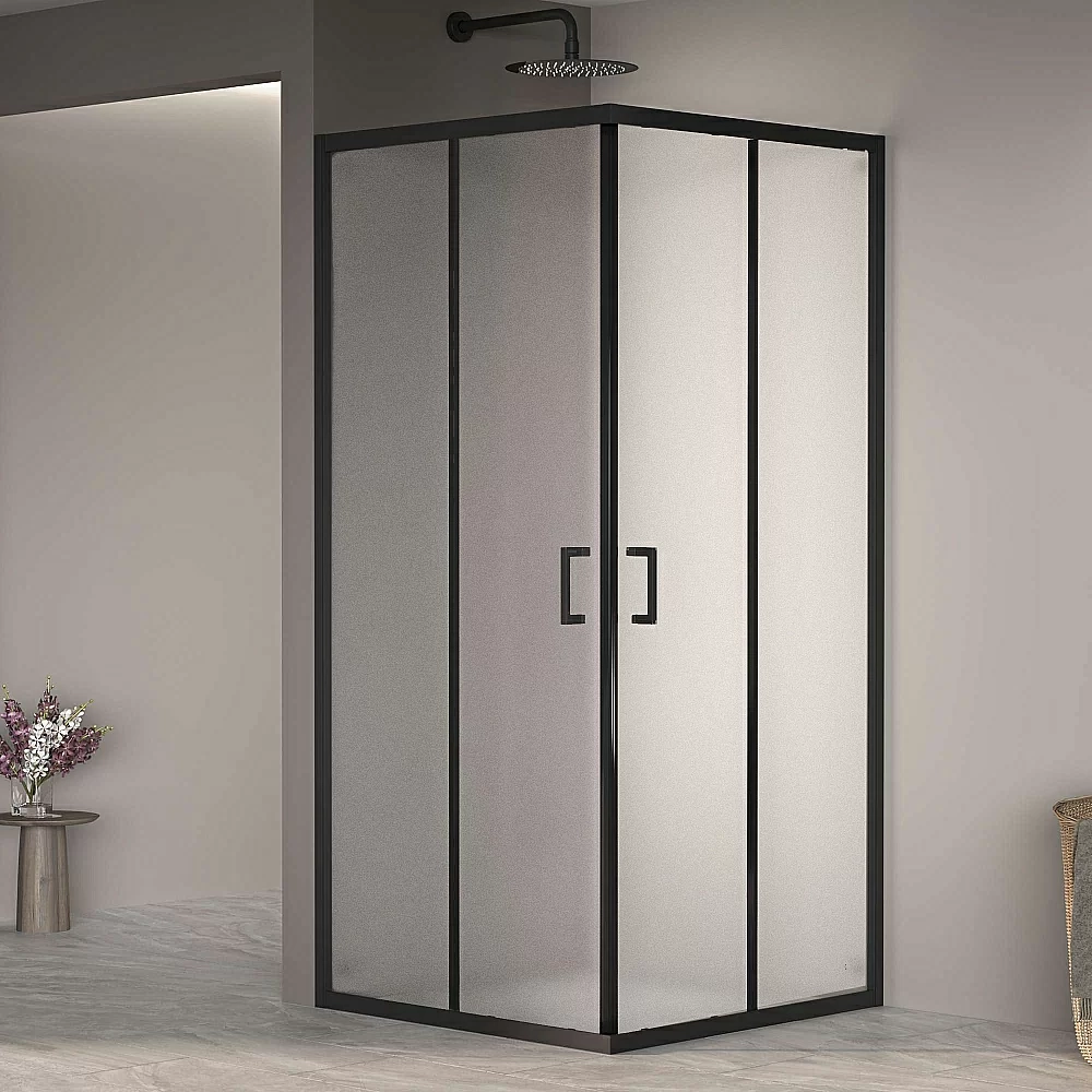 Душевой уголок RGW Passage PA-030B 100x100 350803000-24 стекло матовое-сатинат/профиль черный