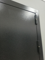 Дверь входная Грея Букле Графит/граф.бел.