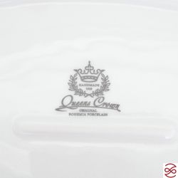 Блюдо овальное Queen's Crown Лист бежевый 36 см
