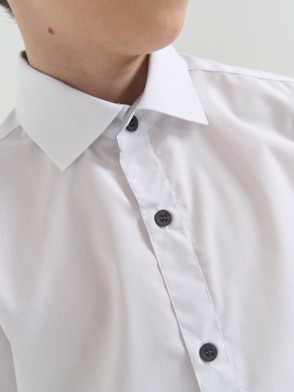 Рубашка для мальчика "Белая" 7+