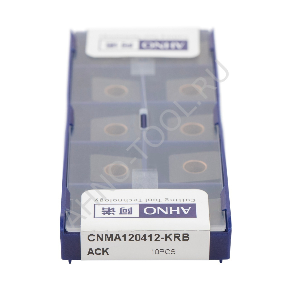 Пластина твердосплавная ISO CNMA120412-KRB ACK10E AHNO по чугуну, чистовая
