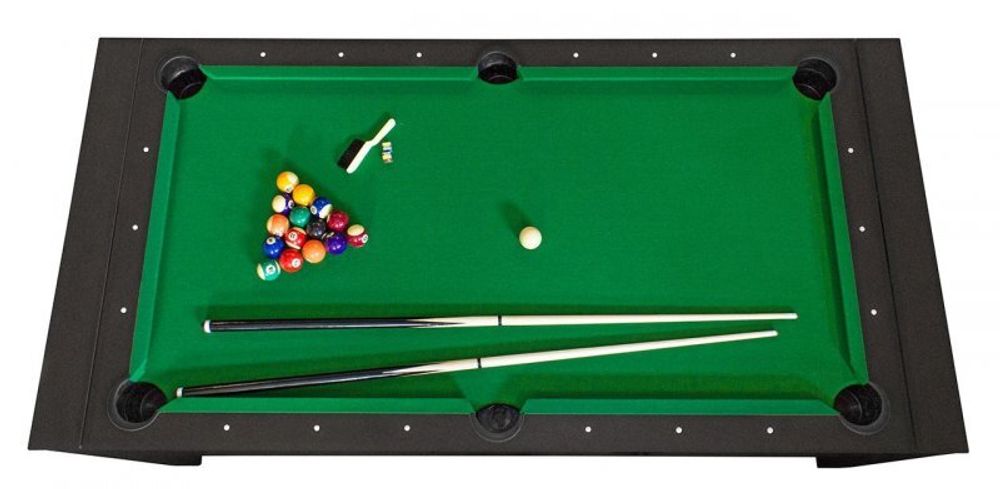 Игровой стол - трансформер (бильярд, аэрохоккей, настольный теннис) "Twister" (черный)