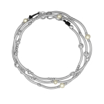 Колье Ciclon Esencia жемчугом Swarovski и серебряным покрытием B211808-40 BW/S