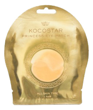 KOCOSTAR  Гидрогелевые патчи под глаза - PRINCESS EYE PATCH GOLD ,3 г