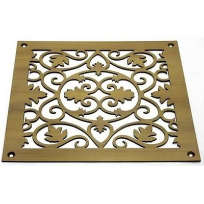 Решетка в подоконник латунная DECOR/плоская/лат/2 мм