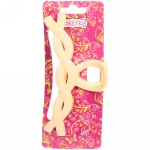 Заколка-краб для волос на блистере «Magic Gloss», косичка, микс 6 цветов, 11см